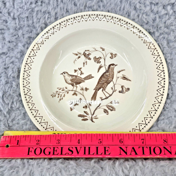 Vintage Wedgwood Williamsburg Aviary Soup Bowl 8" Birds England Commmemorative - Picture 8 of 10